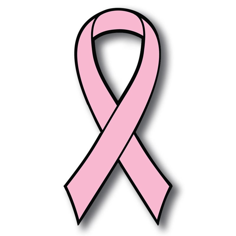 Magnet Me Up Support Breast Cancer Awareness Month, Pink Ribbon Magnet Decal, 3.5x7 Inches, Heavy Duty Automotive Magnet for Car Truck SUV, Any Magnetic Surface, Great Gift Idea, Crafted in USA - Image 1